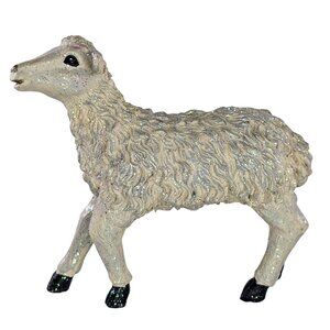 Mark Roberts Collection Standing Sheep Nativity Figure Glitter Accents